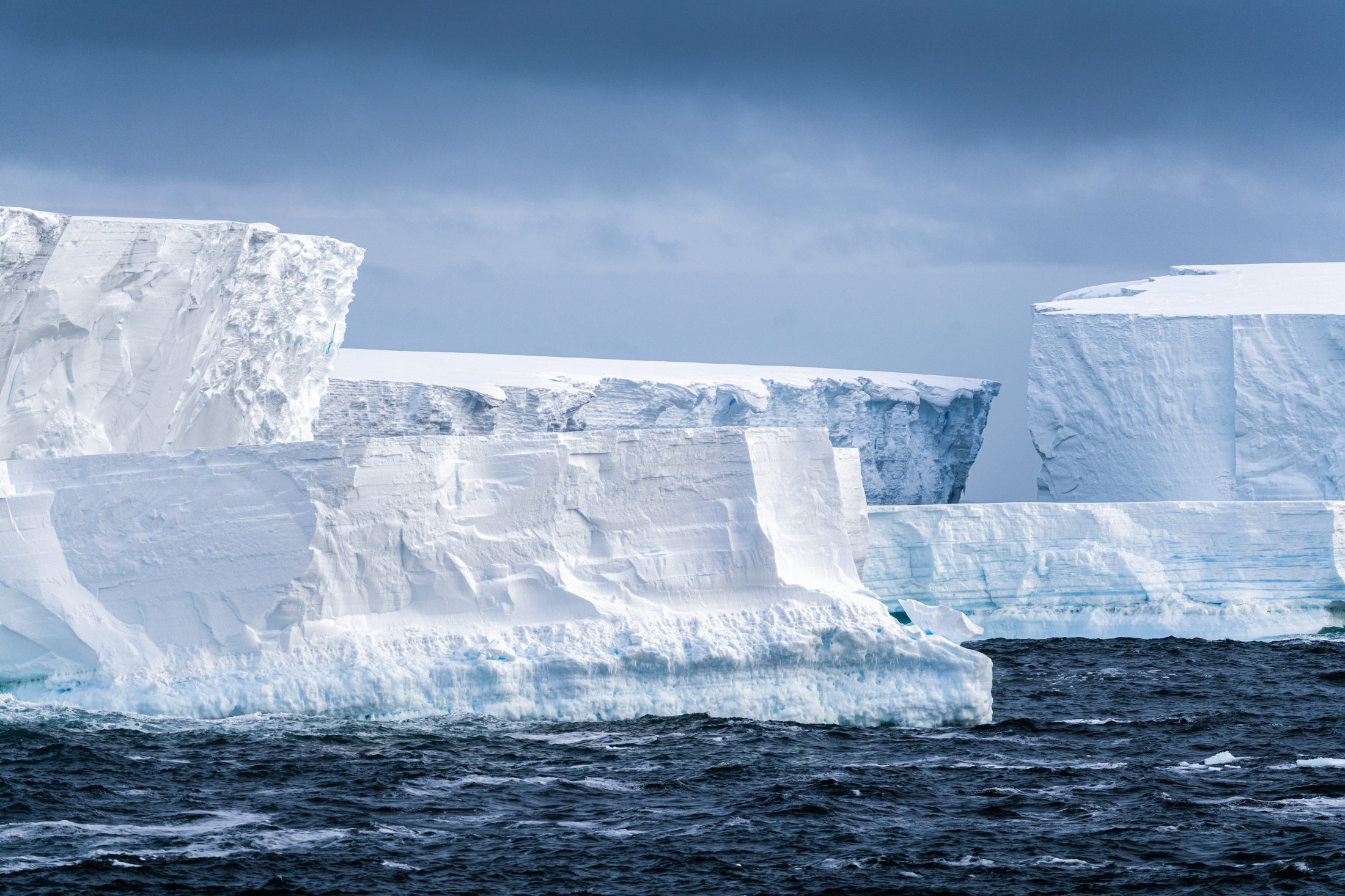 Icebergs tabulaires, Mer de Ross - Antarctique