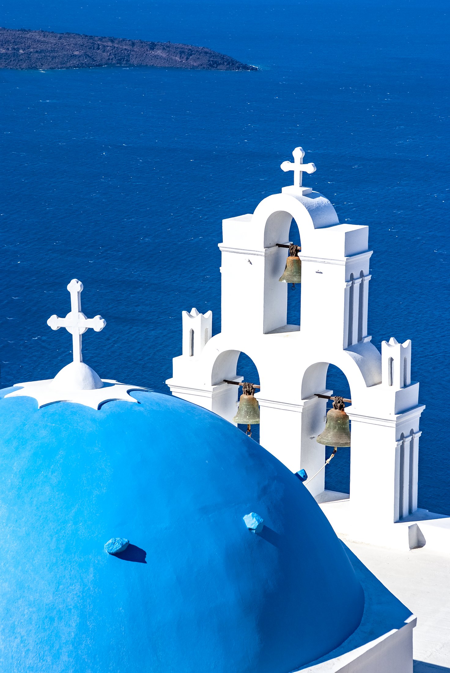 Méditerranée - Santorin, Grèce, église orthodoxe Sainte-Anastasia